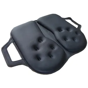 Tektrum THICK Foldable Orthopedic Cool Gel Seat Cushion with Handle for Home, Office, Chairs, Car, Travel - Relief for Back, Sciatica, Tailbone Pain/Discomfort, Promotes Healthy Posture (TD-GS1631-BLK)