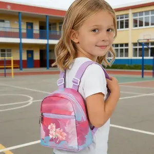 Versatile, Large-Capacity, Adjustable Floral Backpack — A Fresh & Stylish Bag for School and Outings