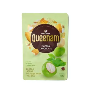 [Queenam] Matcha Chocolate Coated Almond - Cashew Nut 75g