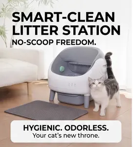 Smart Self-Cleaning Cat Litter Box - Never Scoop Again! WiFi App Control, Extra Large Capacity & Ionic Deodorizer for Fresh Home | Perfect for Multi-Cat