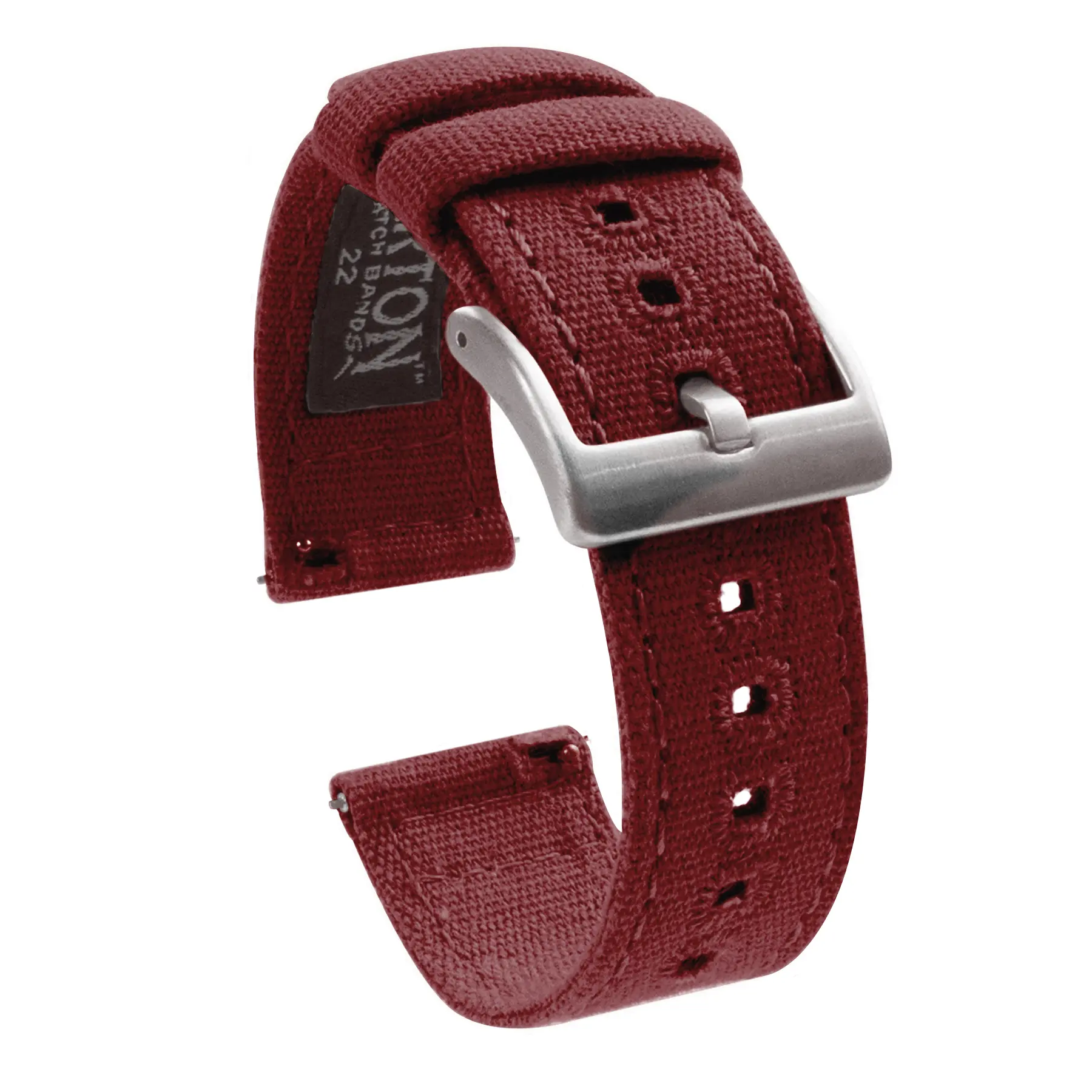 Burgundy Premium Canvas Watch Band - Citizen Promaster Diver BN0150 (20mm)