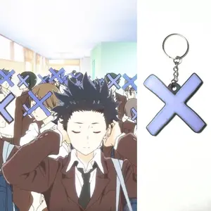 “A Silent Voice” X Symbol Keychain – Fanmade Anime Accessory