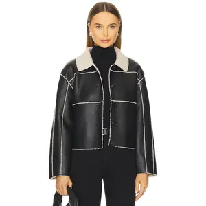 Steve Madden Tilia Coat in Black Onyx