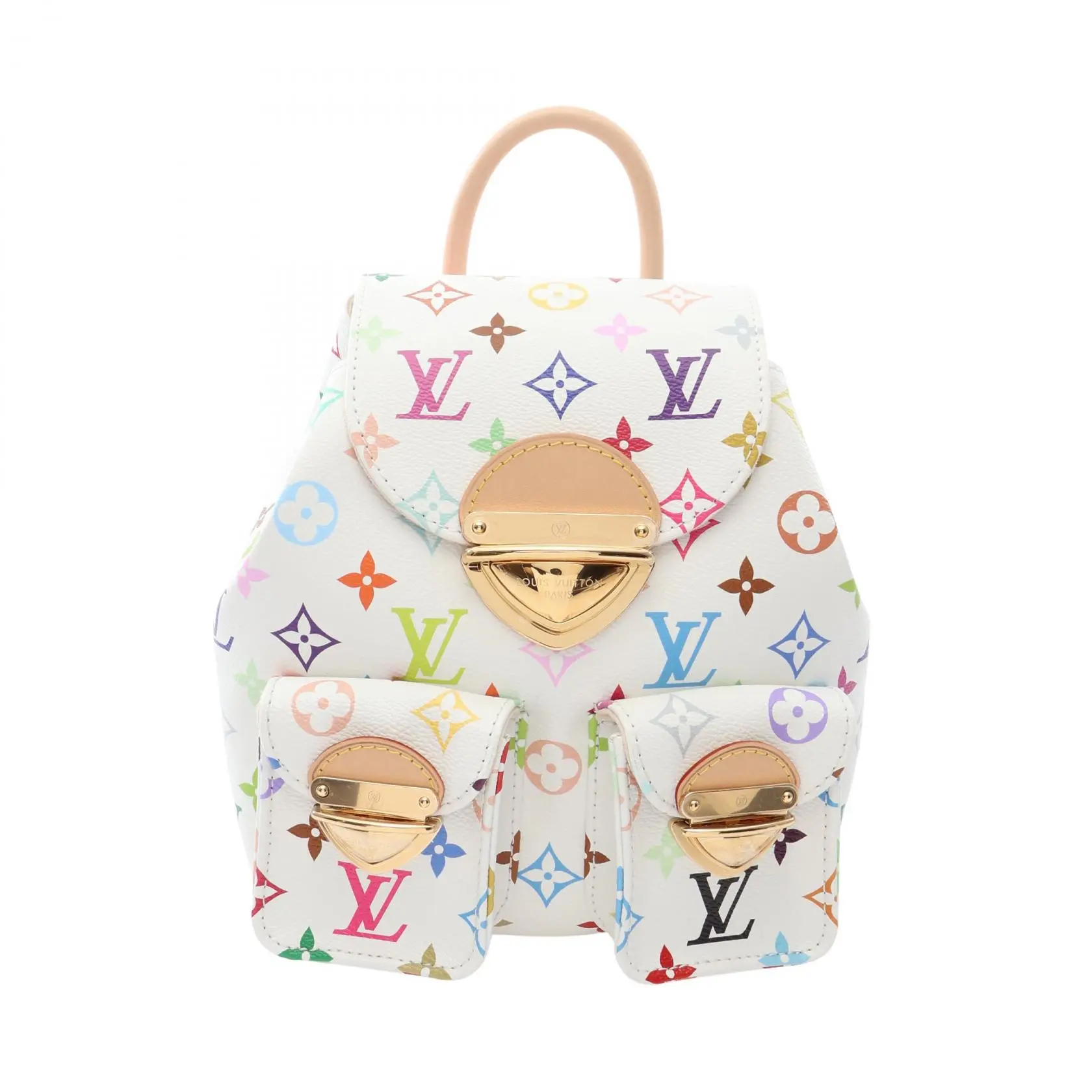 Pre-owned Louis Vuitton Canvas Tote Bags LV × TM Venice Monogram Multicolor Coated Backpack