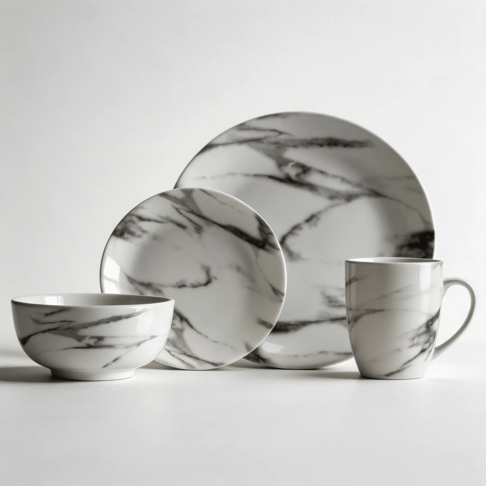 The Marble Dinnerware Table Set