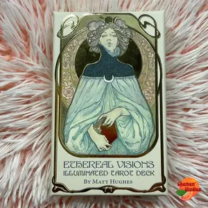Ethereal Visions Illuminated Tarot Deck by Matt Hughes 80 Card Deck & Guidebook for Divination and Meditation