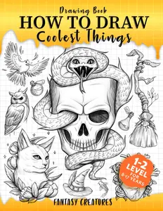 Drawing Book How to Draw Coolest Things Fantasy Creatures: This Step-By-Step Guide Will Teach You Draw. Basic and Beyond.