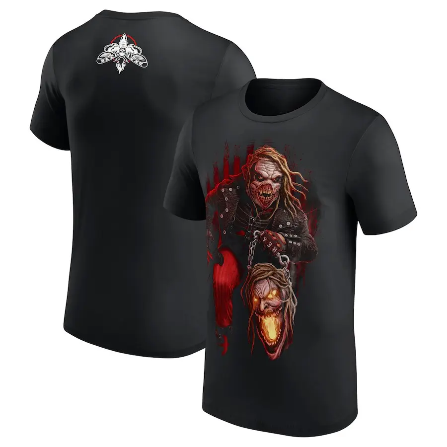 Men's Love Original Soft Stylish Short-Sleeve Black Bray Wyatt The Fiend Lantern T-Shirt - Unisex Hoodie, Sweatshirt - Professional Wrestler Menswear Fitted Tops, Shortsleeve