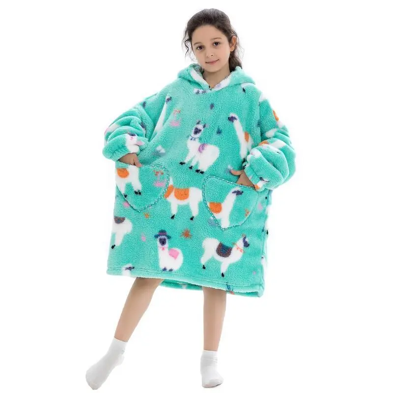 Cartoon Pattern Hooded Blanket, 1 Piece Kids Oversized Blanket Hoodie, Soft Comfortable Warm Throw Blanket, Blanket Hoodies with Pocket, Bedding Supplies for Home Bedroom Boys Girls Cartoon Pattern Hooded Blanket, 1 Piece Kids Oversized Blanket Hoodie, Soft Comfortable Warm Throw Blanket, Blanket Hoodies with Pocket, Bedding Supplies for Home Bedroom Boys Girls
