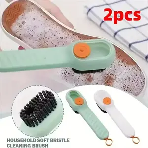 Multifunction Cleaning Shoe Brush Soft Automatic Liquid Shoe Brush Long Handle Liquid Clothes Brush Household Cleaning Tools