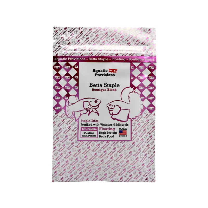 Betta Staple Fish Food, 1mm Floating 42% Protein, Perfect for all betta fish with added vitamins and minerals