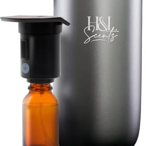 H&L Scents Pure-Ride Car Diffuser - Sleek Modern Design USB-Powered with Adjustable Intensity & Motion Sensor for Cars SUVs