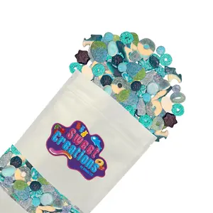 Sweet Creations Dream Blue Candy Mix - Explosion Tangy Gummies That Pop Dual Flavor Thrill Chewy Bouncy Textures Resealable Pouch Friendly Snack bonbon