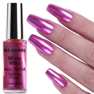 ELL LOUREL Nails Salon Mirror Rose Pink Nail Polish Is Alcohol-Free, Quick-Drying, Smooth in Texture, Forms a Strong Film, Covers Nail Fine Lines, And Offers Long-Lasting Shine. It'S Compact And Easy to Carry