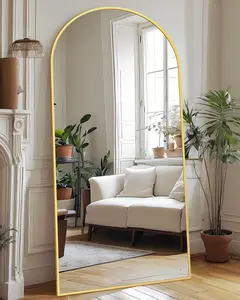 Full Length Mirror, 76"x34" Arched Floor Mirror, Mirror Full Length with Stand, Wall Mounted Mirrors for Living Room Bedroom,