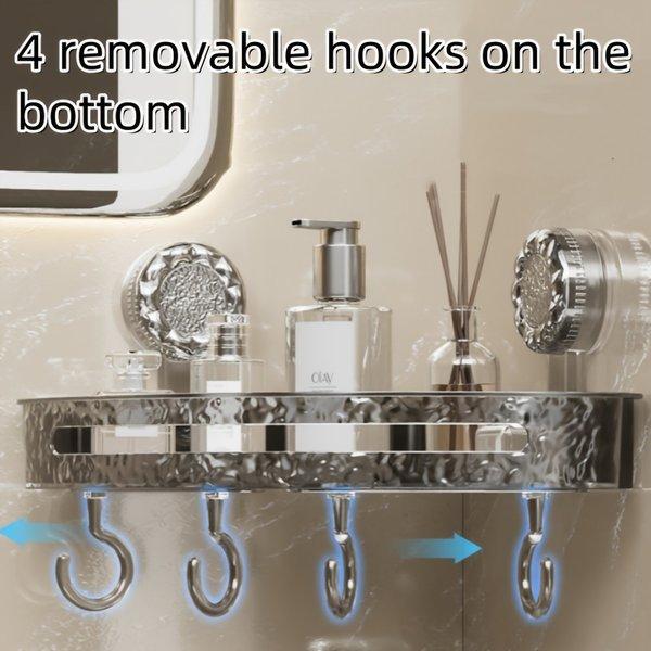 Waterproof Corner Shower Shelf with Suction Cups – Transparent Wall Mounted Bathroom Organizer, Strong Hold Storage Rack for Kitchen Bedroom Bathroom Waterproof Corner Shower Shelf with Suction Cups – Transparent Wall Mounted Bathroom Organizer, Strong Hold Storage Rack for Kitchen Bedroom Bathroom