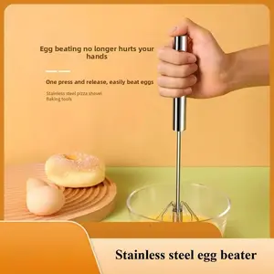 Semi-automatic egg beater mixing tool, cream mixer, egg mixer, rotary household kitchen tool