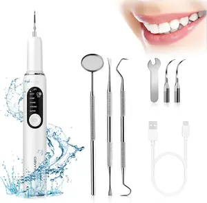 Plaque/Tartar Remover for Teeth, Dental Calculus Remover Teeth Cleaning Kit with LED Light & Adjustable Modes, for Women Men Human Pet Cat Dog