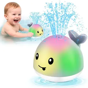 Swimming Pool Fountain Bathtub Companion Bath Bubble Maker Induction Water Spray Whales, Boys and Girls Birthday Valentine's Day Gifts Enhance Happiness