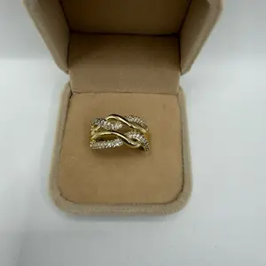 Women's ring, 14k laminated gold, hypoalargenic.