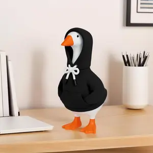 Cute 7 Inch Magnetic Goose Figurine with Pearl Necklace Funny Goose Stole My Keys Sculpture for Entryway Storage Aesthetic Desk Accessories for Women Quirky Apartment Essentials New Home Housewarming Gift Serotonin Room Decor 2026
