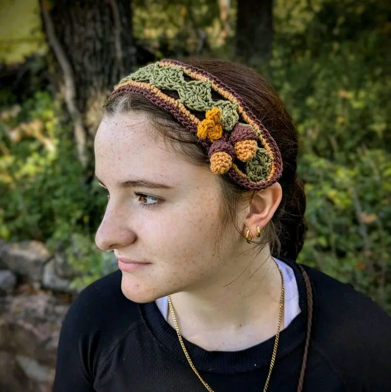 Crochet Berry Headbands