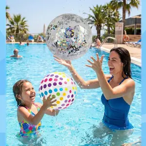 2 pieces Inflatable beach ball, water ball toys for children and adults, beach and pool water play ball