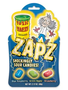 Toxic Waste Zapz - Shockingly Sour Candies