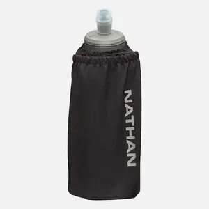 NATHAN Pinnacle Soft Flask Insulated Handheld 18oz BPA-Free Water Bottle with ExoDraw Technology & Grip-Free Strap for Hydration