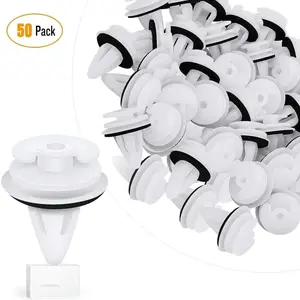 Nilight 50 Pcs Head 18mm Hole 9mm Car Door Trim Panel Retainer Clips For BMW