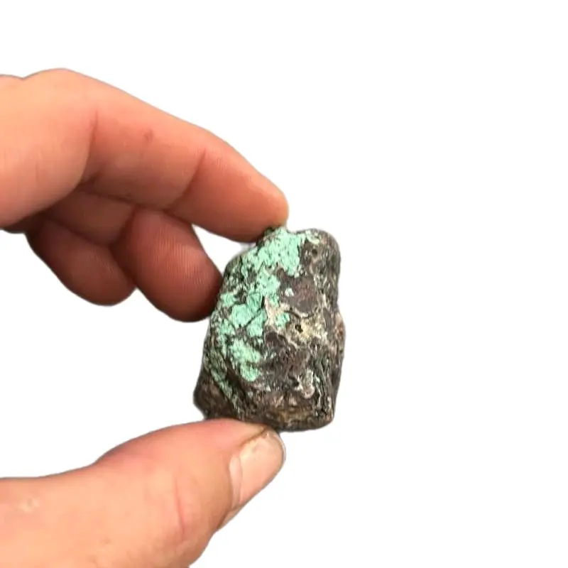 Arizona Chrysocolla-Dominant Copper Specimen with Malachite, Natural Crystal collection