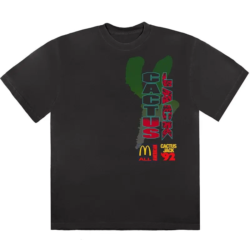 Travis Scott x McDonald's All American '92 T-Shirt Washed Black (men) by StockX