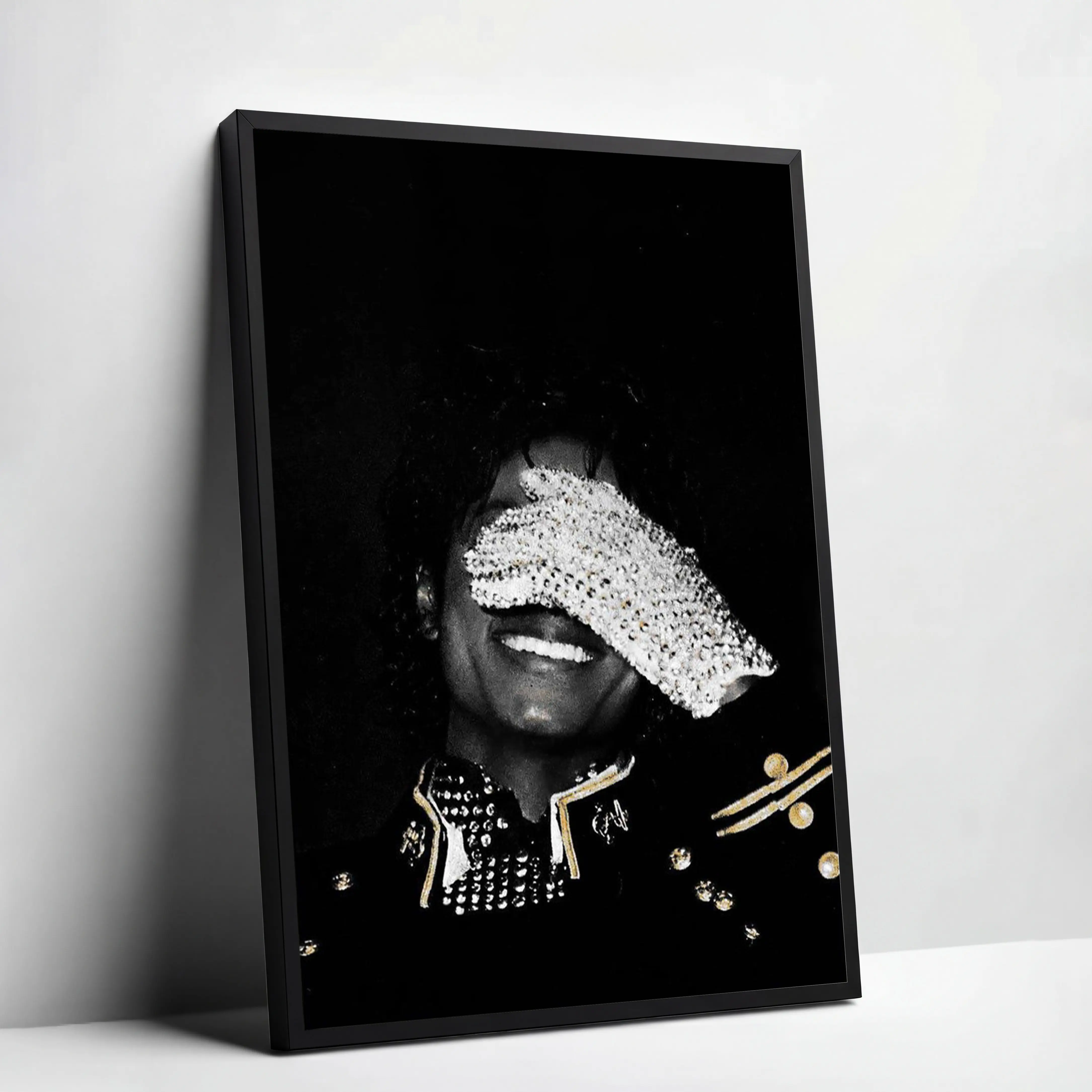 Michael Jackson Canvas Print Poster Wall Decor, King Of Pop Music Wall Art Decor, Vintage Pop Music Decor Poster, Wall Decor for  Home Living Room Bedroom Dorm,  Idea For Michael Jackson Fan
