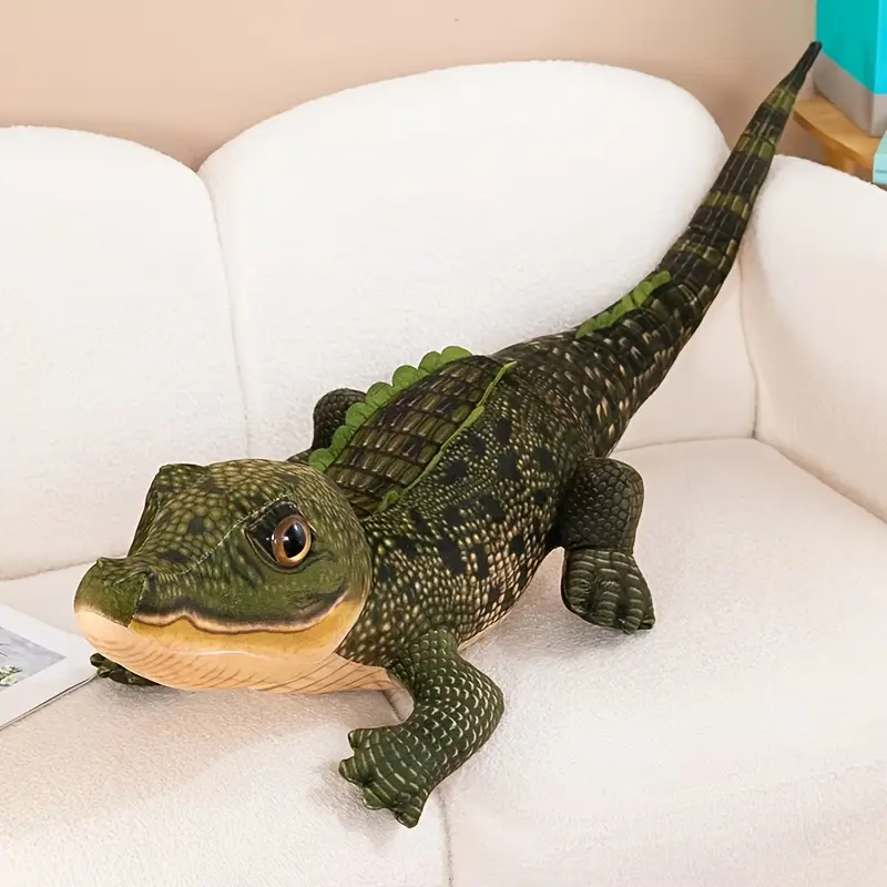 Plush Crocodile Pillow Stuffed Toy - Kids Plush & Stuffed Toys, Suitable for Sofa, Bedroom, Ideal Birthday & Festive Gift