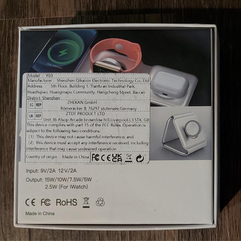 3-In-1 Foldable Wireless Charger For IPhone 12/13/14 Pro Max, For Airpods Pro, For IWatch. Portable Foldable Fast Charging Dock Magnetic Wireless Charger Folding Qi Wireless Charger Stand 15W Android Device