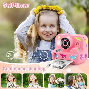 Polaroid instant camera, portable camera, 16x digital zoom HD digital camera, comes with 32GB SD card, perfect children's birthday gift