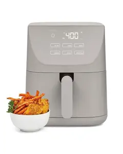CRUXGG 6QT Air Fryer  Gray 1500W Electric Parts 6-Quart Capacity