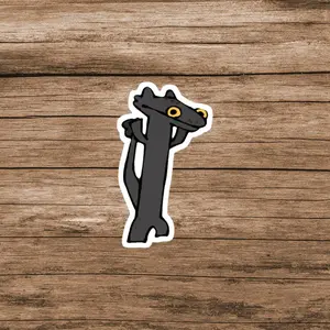 Toothless Meme Sticker, Funny Sticker, Laptop Decal