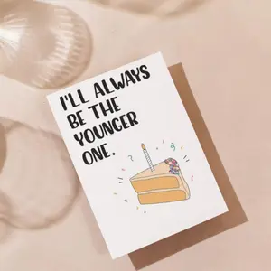 Funny Birthday Card Friend Brother Sister, Best Friend Birthday Card, Humor Greeting Card for Him Her, Unique Birthday Gift