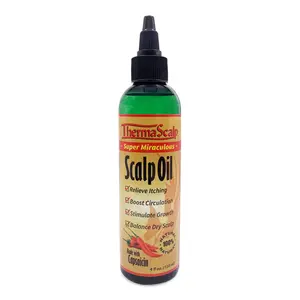 ThermaScalp Regrowth Scalp Oil for Dry Scalp, Hair Loss, Itching, Thinning Hair Treatment with Batana, Moringa and Capsaicin
