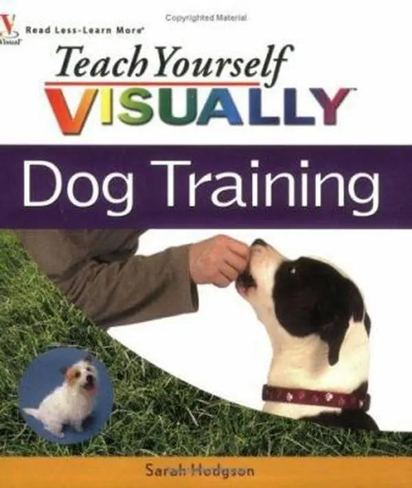 Used Good "Teach Yourself Visually Dog Training" Tutorial Book by Sarah Hodgson - 242 Pages, Softcover, Concise 2-Page Lessons (English Paperback)
