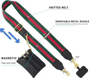 Clip and Go Strap for Phone With Wallet Crossbody, Phone Strap With Wallet, Phone Strap Crossbody With Zipper Pouch Wallet, Phone Wallet,  Adjustable Mobile Phone Strap, Gift for Mother's Day, Gift for Birthday