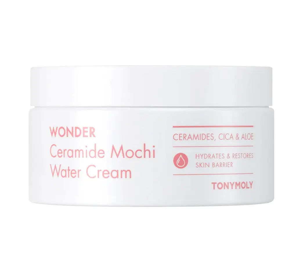 TM-Wonder Ceramide Mochi Water Cream - Lightweight Nourishing Cream with 5,000 ppb Ceramide & Centella Asiatica & Aloe Leaf Extract for Hydration & Comfort - Moisture, Hydrate Gel Hydrating