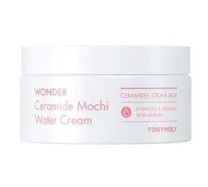 TM-Wonder Ceramide Mochi Water Cream - Lightweight Nourishing Cream with 5,000 ppb Ceramide & Centella Asiatica & Aloe Leaf Extract for Hydration & Comfort - Moisture, Hydrate Gel Hydrating
