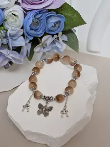 Butterfly Bloom Beaded Bracelet