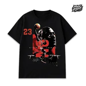 Michael Jordan MJ23 For Bulls Nation High-Quality 100% Cotton T-Shirt (Made In US), MJ23 Jordan Hooper Shirt, Game Day Outfits, Gift For Chicago Basketball Fans, Basketball Graphic Tee