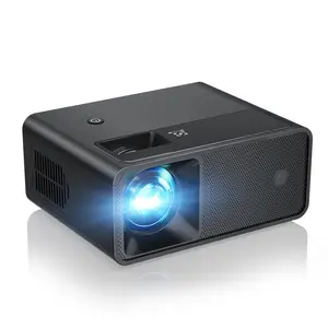 CiBest Mini Projector with WiFi and Bluetooth, Compatible with Netflix/YouTube/PrimeVideo, Electric Focus & Keystone, Short Throw Full HD 1080P Video Projector, Portable Outdoor/Indoor Use