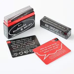 88 Great Conversation Starters for Husbands and Wives “ Romantic Card Game for Married Couples “ Christian Games, Communication & Marriage Help, Fun Anniversary or Wedding Gifts