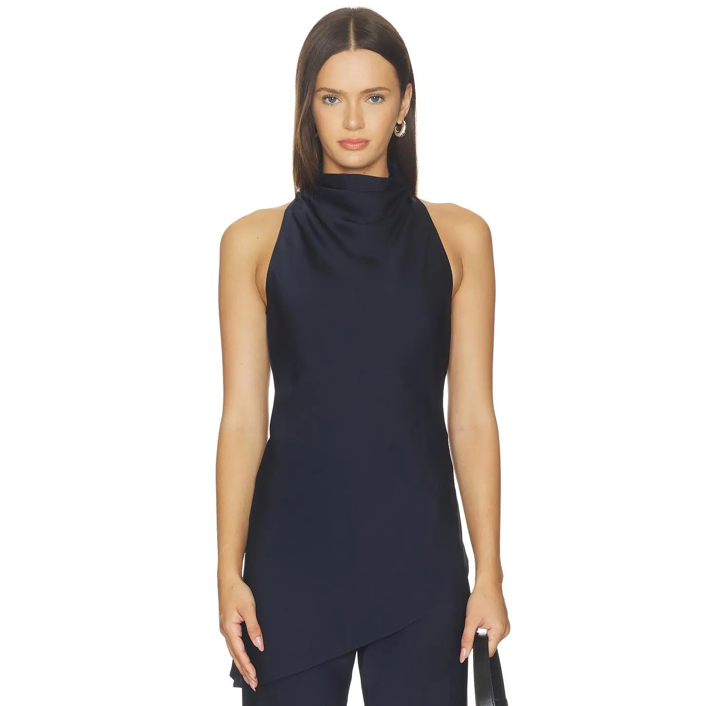 Veronica Beard Radford Tunic Top in Navy