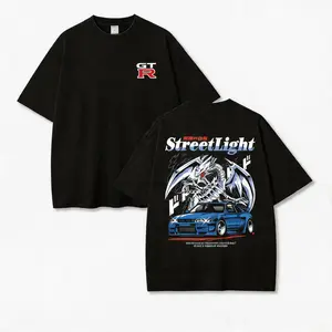 Streetlight JDM Style Car 90s Graphic Tees Men's t Shirts Graphic Tee t Shirts Funny Graphic Tee  Couple pullover sweaters, street style, soft and casual short sleeves Men's and women's tops suitable for everyday wear and all seasons